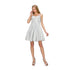 Big Girls Silver Glitter Metallic Double Strap Flower Girl Dress 8-14 - SophiasStyle.com